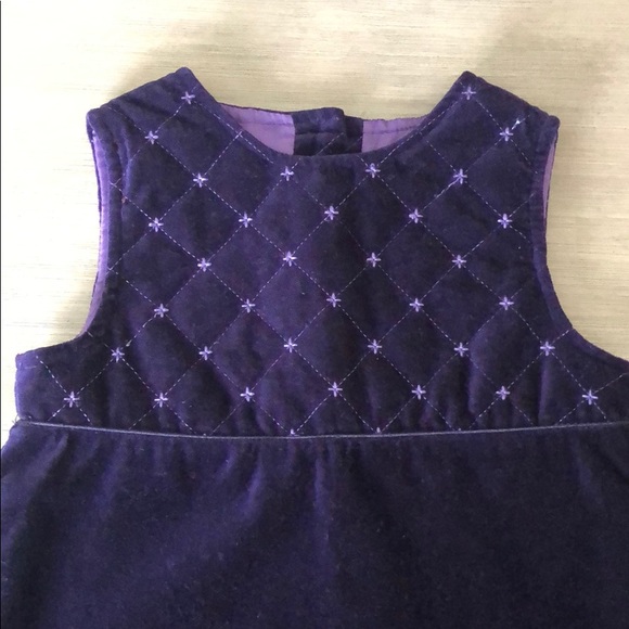 RING AROUND THE ROSIE VELVET PURPLE DRESS AND HAT - Picture 2 of 6